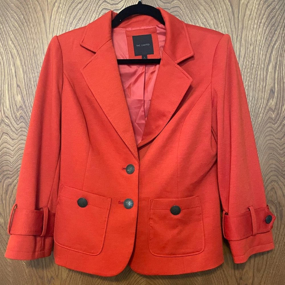 Orange Limited pleated blazer size Small